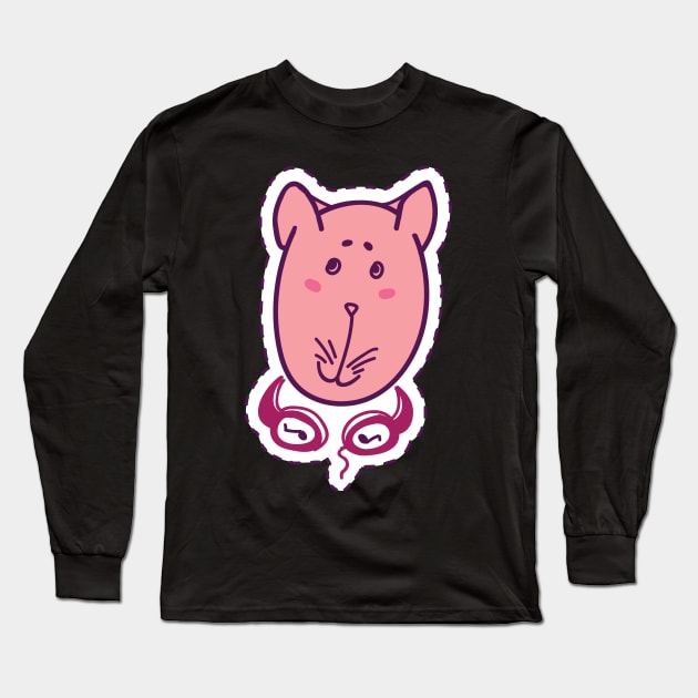 Cat #19 Long Sleeve T-Shirt by Olga Berlet